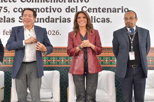 Billete Centenario Escuelas Secundarias Públicas: 17 millones y emotivo homenaje histórico 2 WhatsApp Image 2026 02 18 at 5.32.14 PM 2