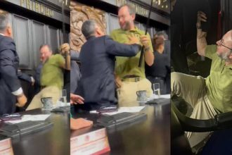 Emiliano trabajador del Senado es agredido por Alito Moreno durante pelea en el Congreso