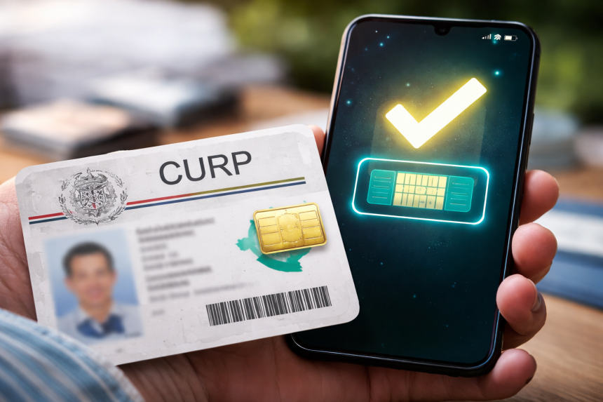 qué pasa si no registro mi CURP en mi línea telefónica en México