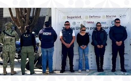 policías municipales detenidos Puebla